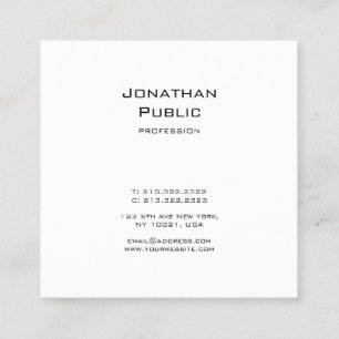 Carte De Visite Carré Design graphique élégant et moderne tendance