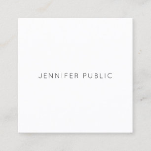 Carte De Visite Carré Design minimaliste moderne tendance Design simple