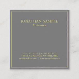 Carte De Visite Carré Design moderne branché Design Premium Silk Deluxe