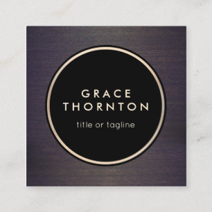 Carte De Visite Carré Design moderne Design professionnel en bois