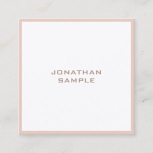 Carte De Visite Carré Design professionnel minimaliste créatif moderne