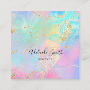 Carte De Visite Carré détails de la parties scintillant simulée Iiridesc