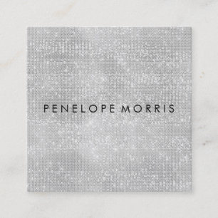 Carte De Visite Carré Diamond Sparkle Parties scintillant Beauté Stylist