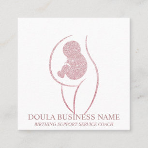 Carte De Visite Carré Doula Grossesse Infirmière Nouveau Maman Entraîneu