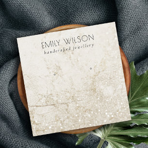 Carte De Visite Carré Écran d'oreille brillant Parties scintillant en a