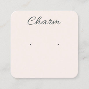 Carte De Visite Carré Écran d'oreille minimal simple et souple