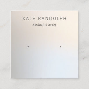 Carte De Visite Carré Écran simple et moderne pour la bijouterie