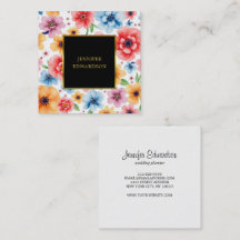 Elégant aquarelle fleurs boho professionnel