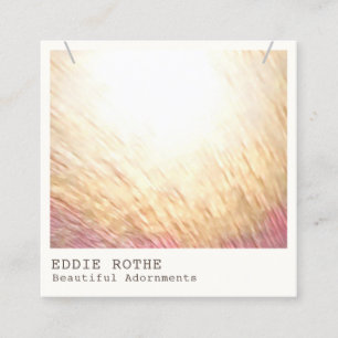 Carte De Visite Carré Élégant Chic Moderne Collier Affichage Carré Busin