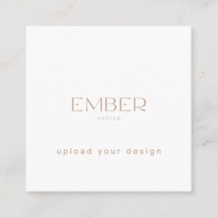 Carte De Visite Carré Ember Papier 2.5x2.5 Tag Téléchargez votre concept