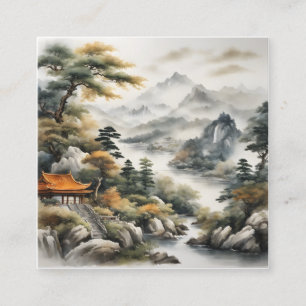 Carte De Visite Carré En esthétique japonaise aussi Harmony ou Ba