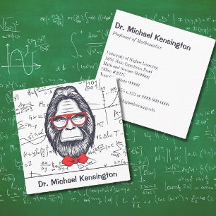 Carte De Visite Carré Équations Mathématiques Drôles et Intelligentes de