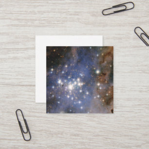 Carte De Visite Carré Étoiles de diamant dans la nébuleuse de Carina Hub