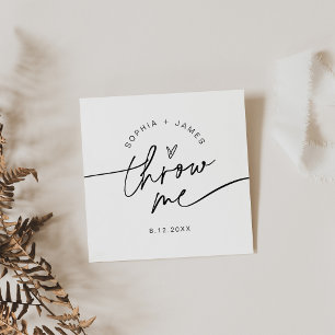 Carte De Visite Carré EVERLEIGH Mariage Envoi de Petal Confetti Toss