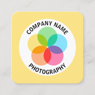 Carte De Visite Carré Filtre - Jaune pâle #FFE67F