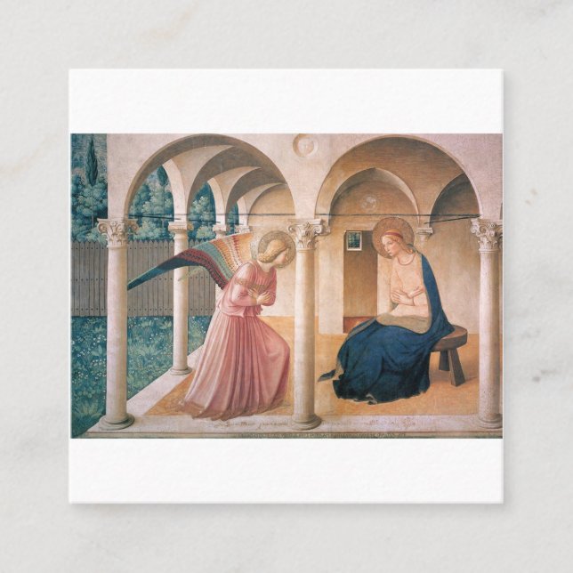 Carte De Visite Carré Fra Angelico - Annonciation (Devant)