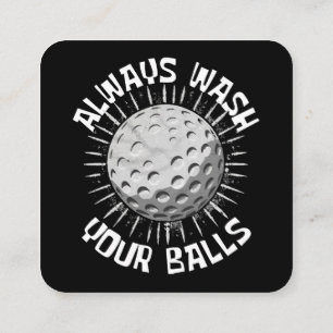 Carte De Visite Carré Funny-golf