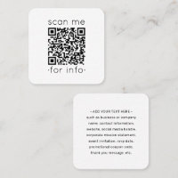 Générateur de code QR minimaliste moderne blanc me