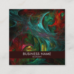 Carte De Visite Carré Genesis Abstrait Art Professional