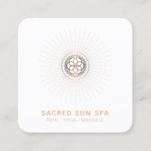 Carte De Visite Carré *~* Géométrie Sacrée . Alchemy Mandala Shaman