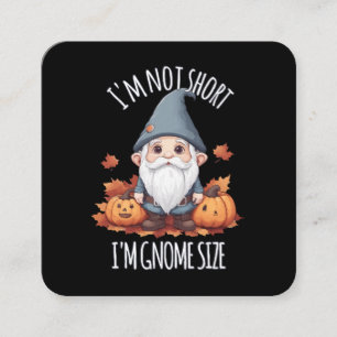 Carte De Visite Carré Gnome mignonne en automne