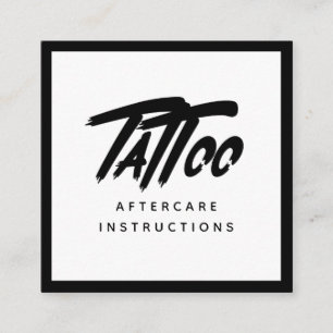 Carte De Visite Carré Gras Graffiti Style Tatouage Instructions