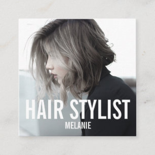 Carte De Visite Carré Hair styliste photo moderne