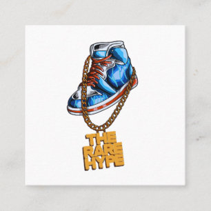Carte De Visite Carré Hip hop chaussures hype rare vecteur chaîne
