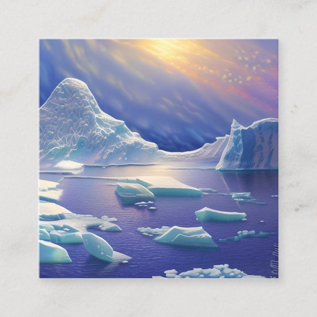 Carte De Visite Carré Iceberg (Devant)