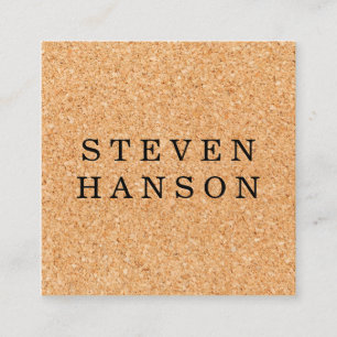 Carte De Visite Carré Impression de liège
