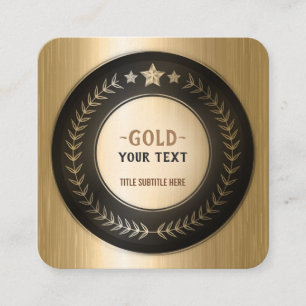 Carte De Visite Carré IMPRIMER PERSONNALISÉE do-it-yourself MÉDAILLE Gol