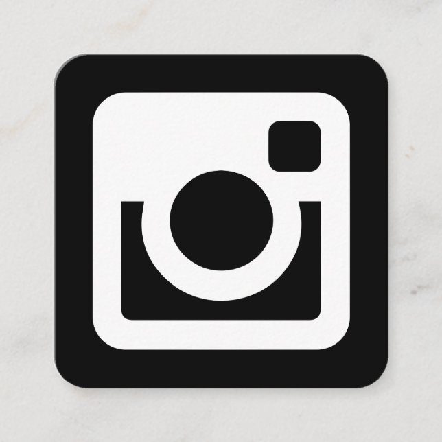 Carte De Visite Carré Instagram promotionnel (Devant)