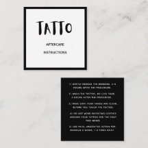 Instruction de soins après-tatouage à motif graffi