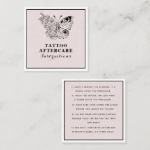 Instructions de soins après tatouage floral papill