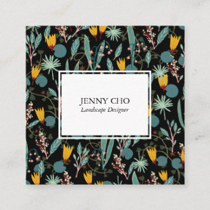 Carte De Visite Carré Jardin Paysage Jardinage Plante Cool moderne