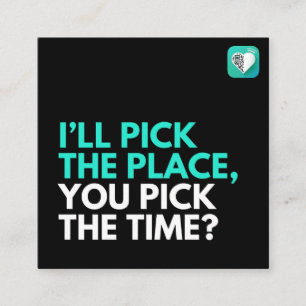 Carte De Visite Carré Je choisis, tu choisis ?