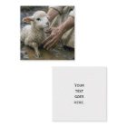 Jésus Secourt un agneau d'une flaque de boue