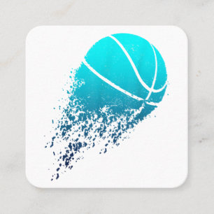 Carte De Visite Carré Joueur de basket Fan de Bball Baller Sports