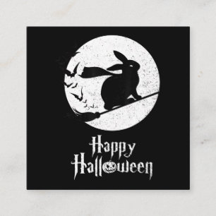 Carte De Visite Carré Joyeux cadeau de sorcière costumée d'Halloween