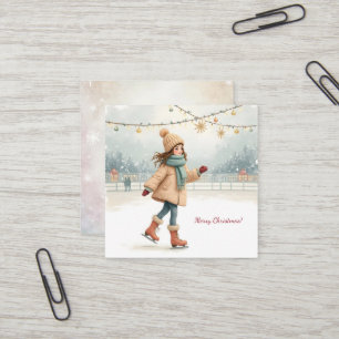 Carte De Visite Carré Joyeux Noël !