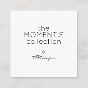 Carte De Visite Carré La collection Moments par TMCdesigns Moderne