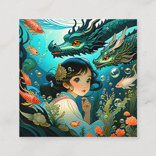 Carte De Visite Carré La tradition du conte de fées slave est principale (Devant)