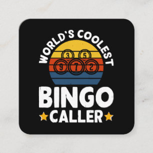 Carte De Visite Carré L'appelant de Bingo le plus froid du monde