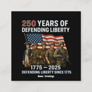 Carte De Visite Carré Le 250e anniversaire de la parade militaire du dra