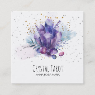 Carte De Visite Carré Le cosmos de *~* tient le premier rôle le tarot d