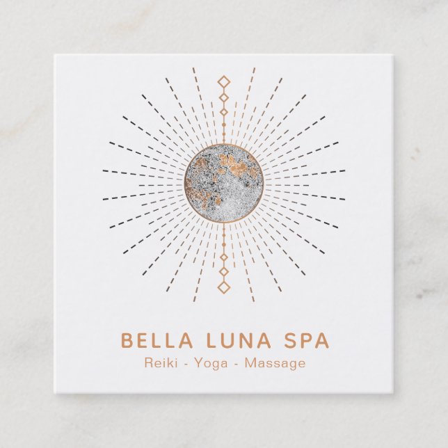 Carte De Visite Carré L'énergie de cosmos de *~* rayonne le chaman de (Devant)