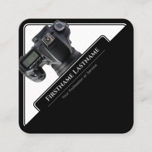 Carte De Visite Carré Lentilles de caméra reflex pour photographes Vidéo