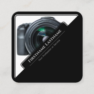 Carte De Visite Carré Lentilles de caméra reflex pour photographes Vidéo