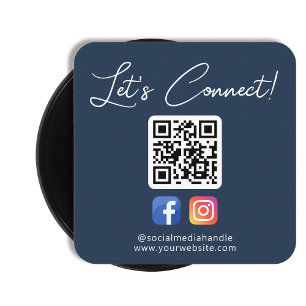 Carte De Visite Carré Les Médias Sociaux Connectez-Vous Avec Nous Person