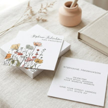 Ligne de fleur sauvage boho élégante écriture